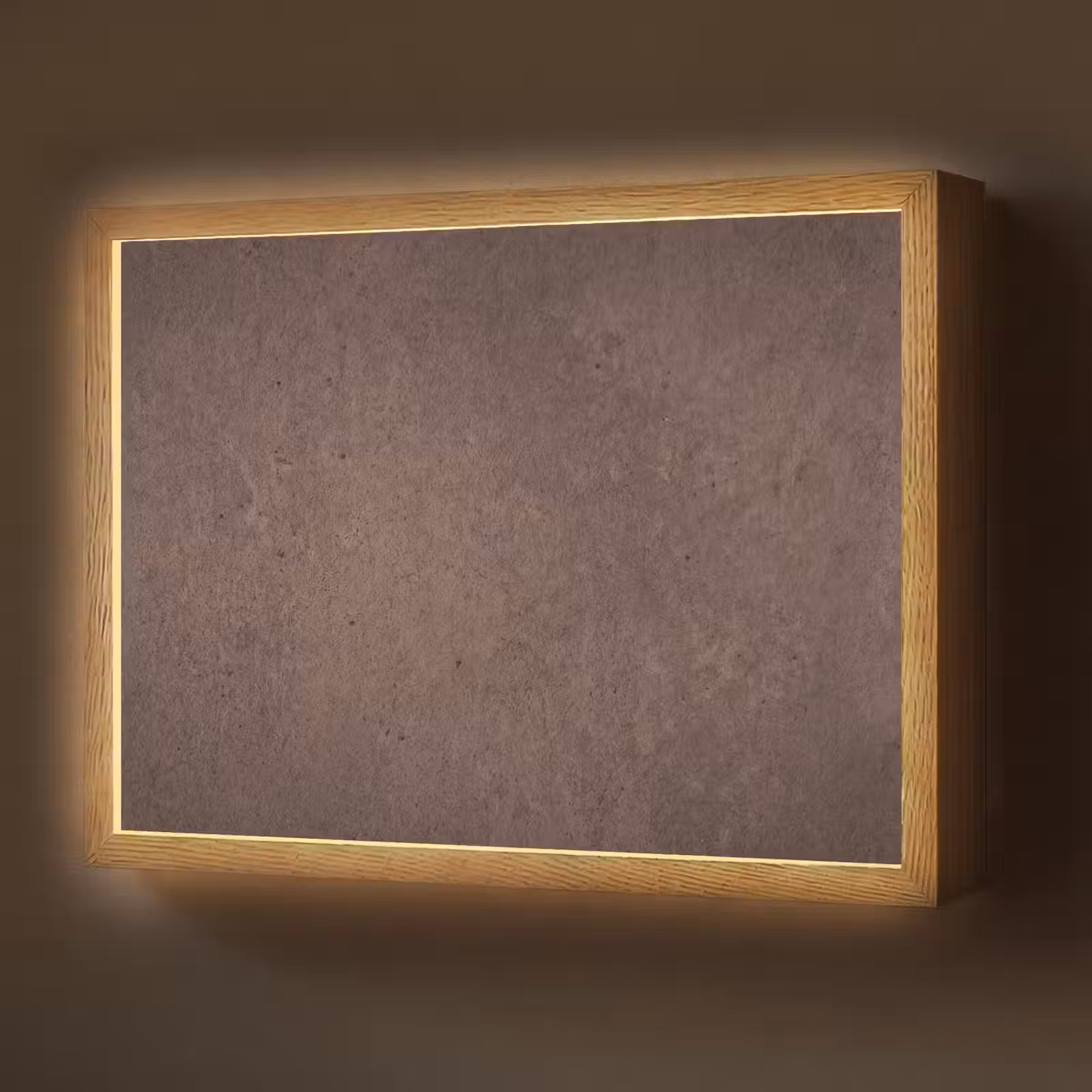 Lightbox - Wandlamp - Textuur - Beton - Abstract - Donker - Bruin — 1