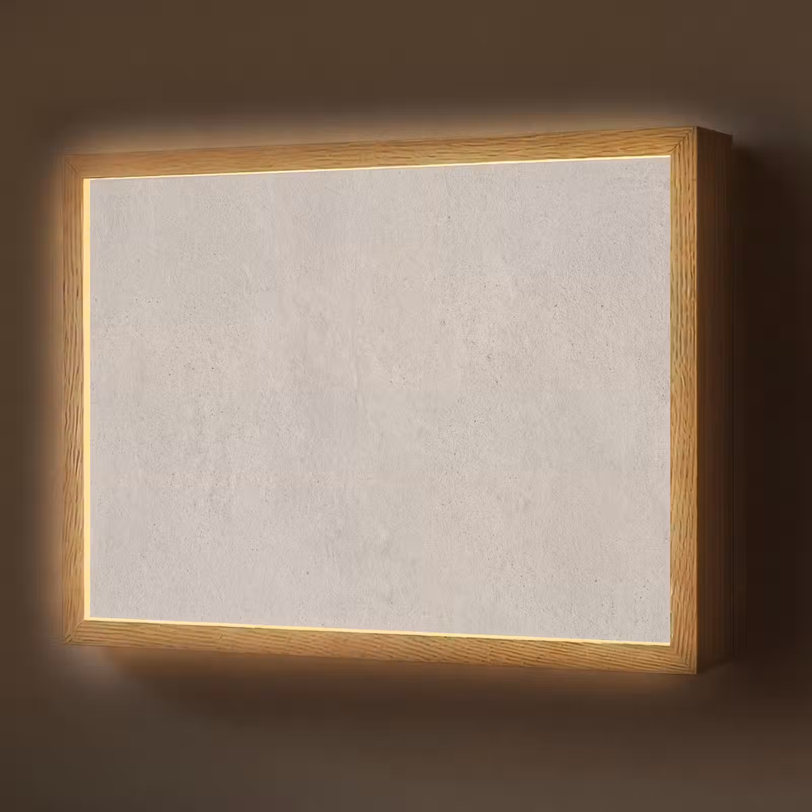Lightbox - Wandlamp - Textuur - Effen - Abstract - Beige — 1