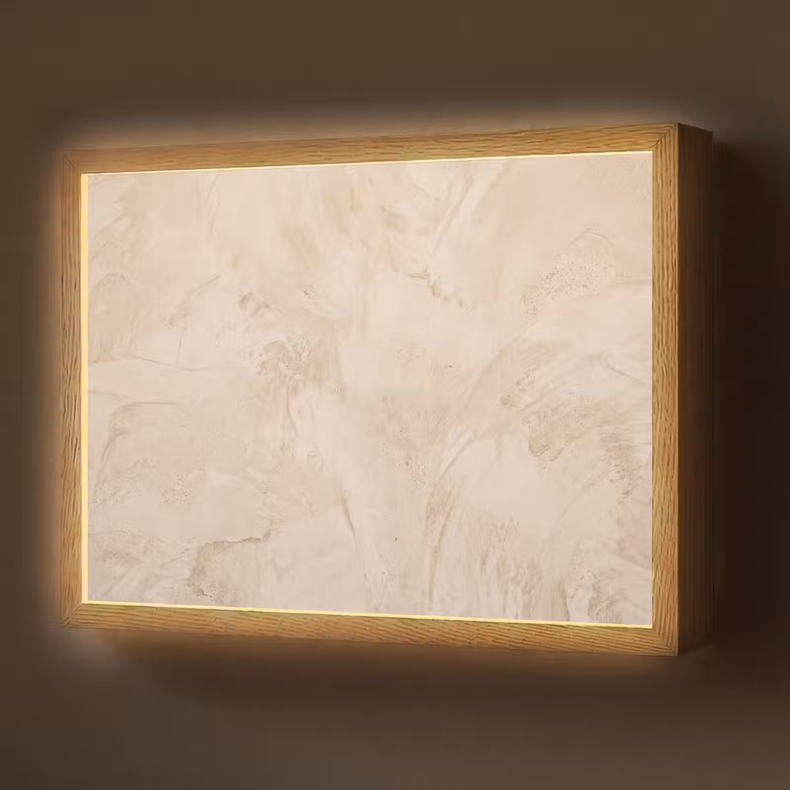 Lightbox - Wandlamp - Textuur - Patroon - Abstract - Modern - Beige — 1