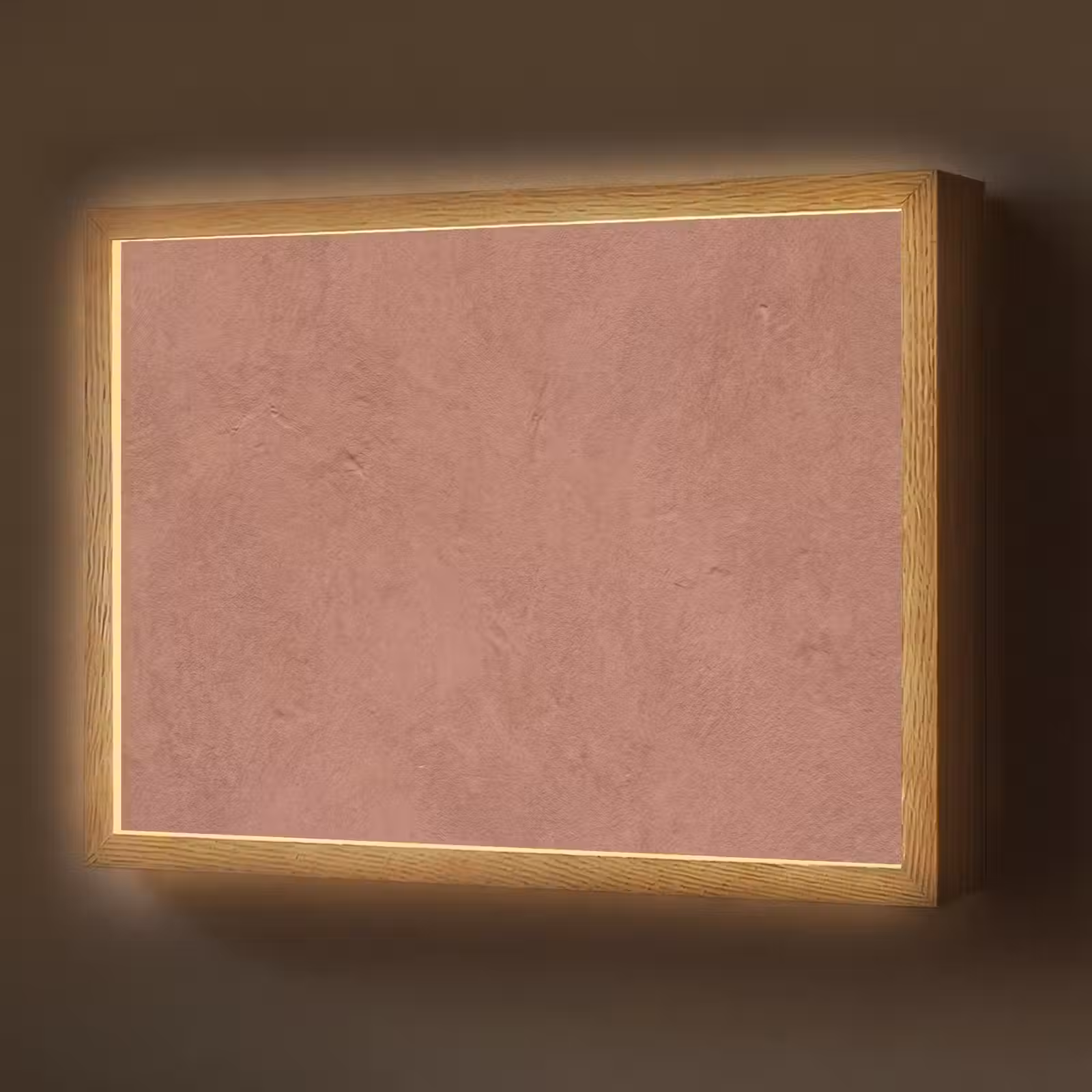 Lightbox - Wandlamp - Textuur - Roodbruin - Grof - Modern — 1