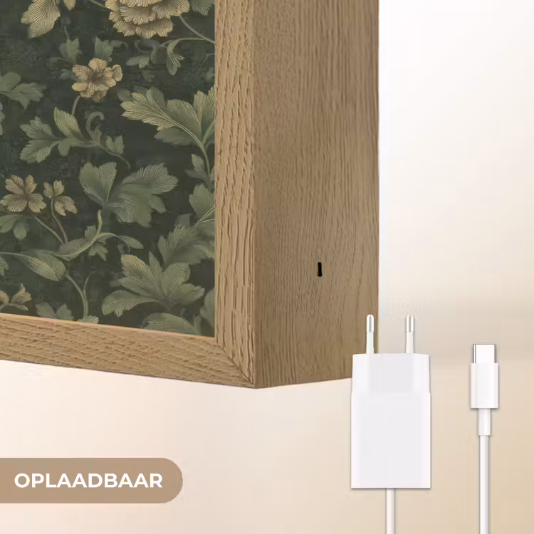 Lightbox - Wandlamp - Donker - Groen - Goud - Botanisch — 7