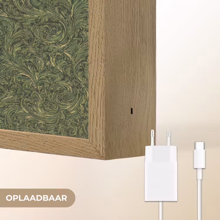 Lightbox - Wandlamp - Donker - Groen - Krullend - Botanisch — 7