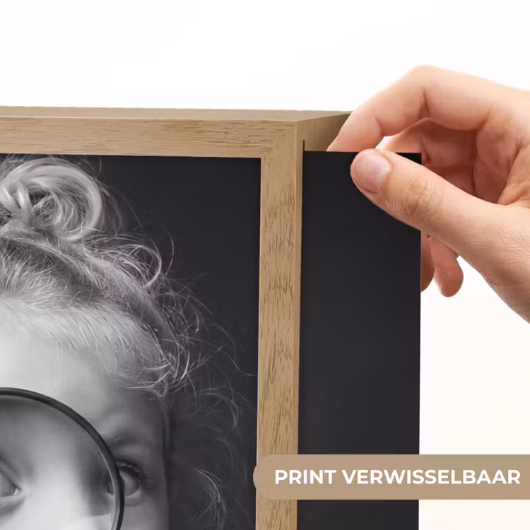 Lightbox - Wandlamp - Kind - Vergrootglas - Portret - Zwart-wit — 5