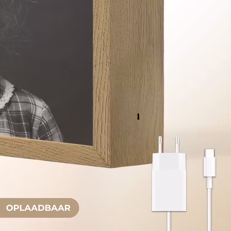 Lightbox - Wandlamp - Kind - Vergrootglas - Portret - Zwart-wit — 7