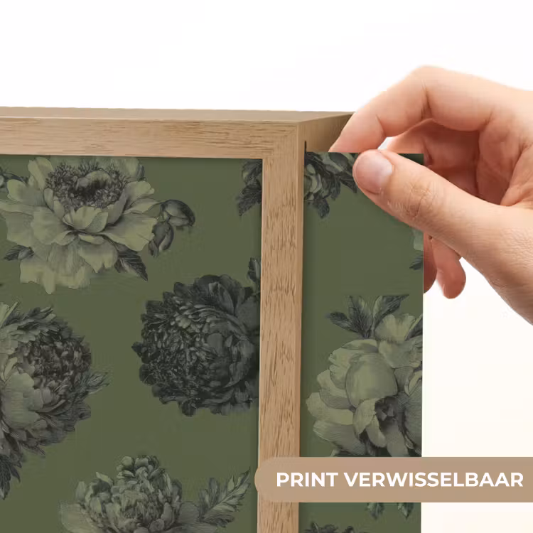 Lightbox - Wandlamp - Klassiek - botanisch - Olijfgroen - Bloemen — 5