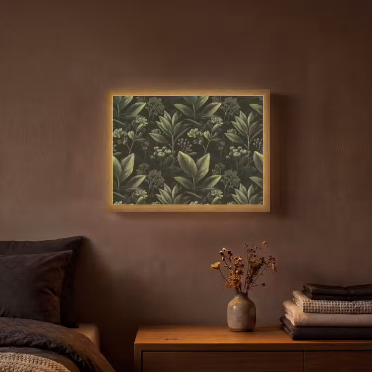 Lightbox - Wandlamp - Klassiek - Donker - Botanisch - Planten — 3