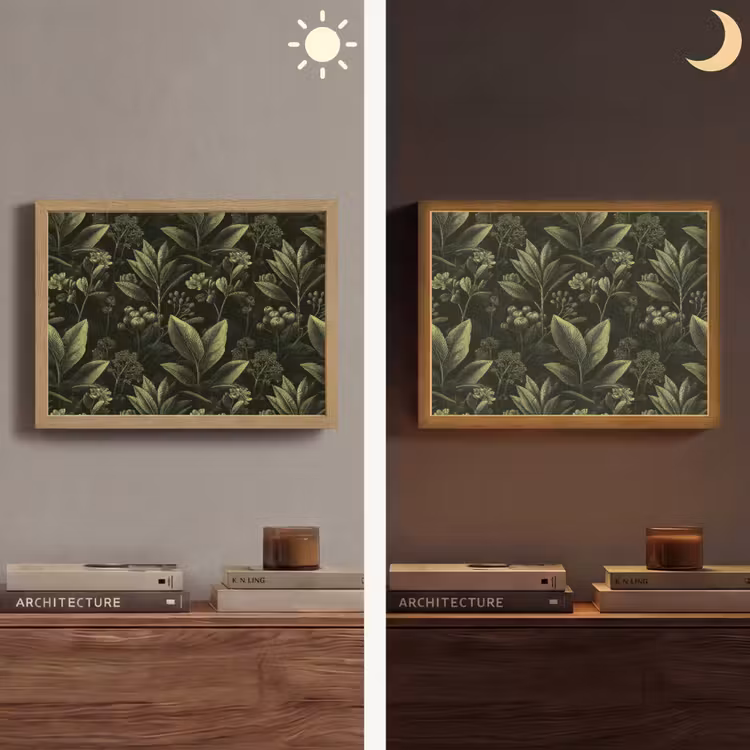 Lightbox - Wandlamp - Klassiek - Donker - Botanisch - Planten — 6