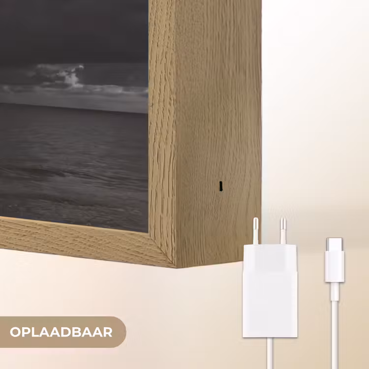Lightbox - Wandlamp - Licht - Wolken - Zee - Zwart-wit - Natuur — 7