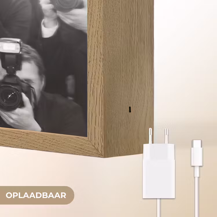 Lightbox - Wandlamp - Mensen - Camera - Flitslicht - Zwart-wit - Media — 7