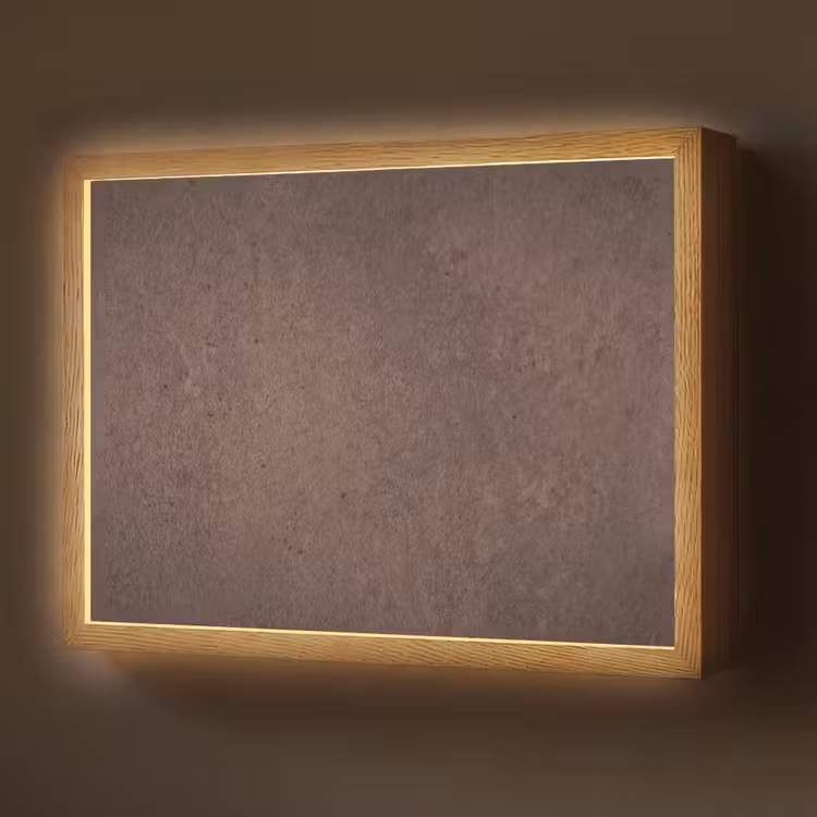 Lightbox - Wandlamp - Textuur - Beton - Abstract - Donker - Bruin — 1