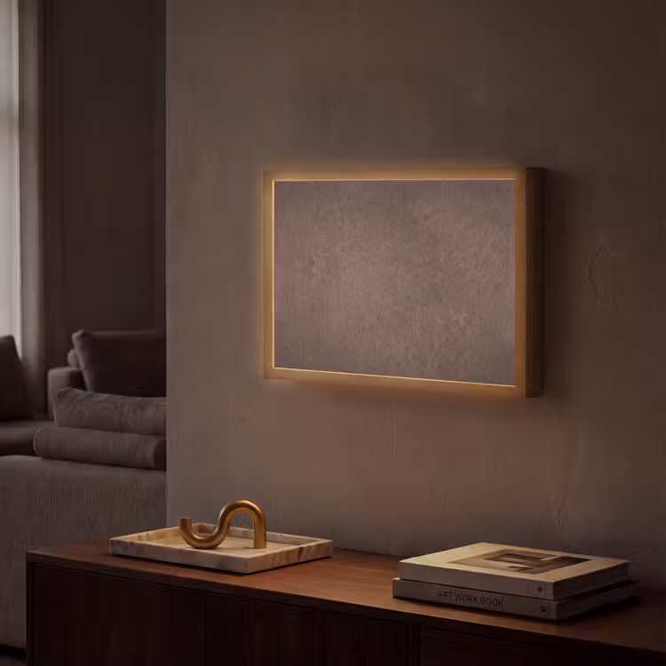 Lightbox - Wandlamp - Textuur - Beton - Abstract - Donker - Bruin — 2