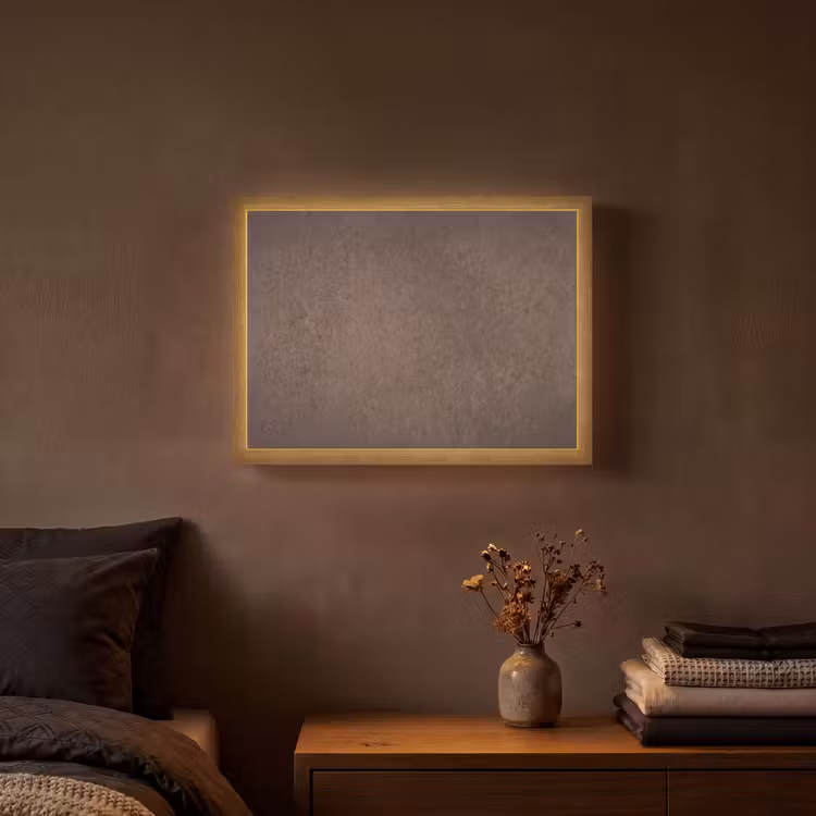 Lightbox - Wandlamp - Textuur - Beton - Abstract - Donker - Bruin — 3