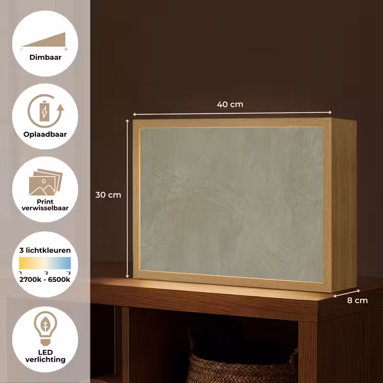 Lightbox - Wandlamp - Textuur - Betonlook - Achtergrond - Modern - Groen — 10