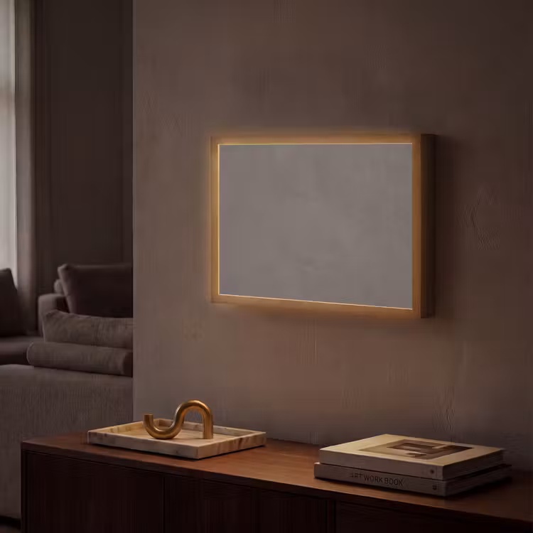 Lightbox - Wandlamp - Textuur - Grijs - Modern - Abstract - Oppervlak — 2