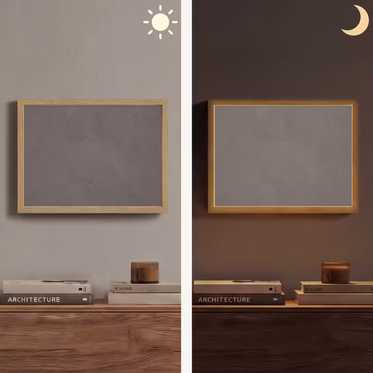 Lightbox - Wandlamp - Textuur - Grijs - Modern - Abstract - Oppervlak — 6