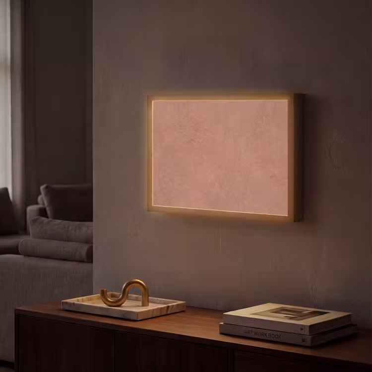 Lightbox - Wandlamp - Textuur - Roodbruin - Grof - Modern — 2