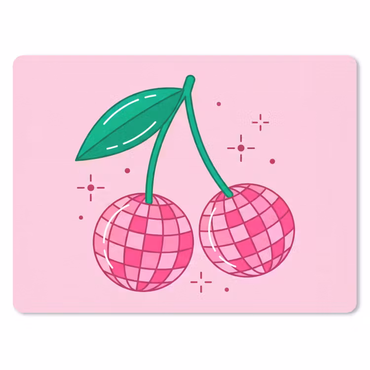 Muismat - Decoratie - Disco-bal - Feest - Roze — 1