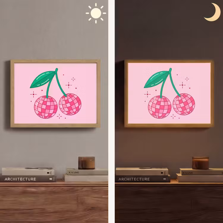 Lightbox - Wandlamp - Decoratie - Disco-bal - Feest - Roze — 6