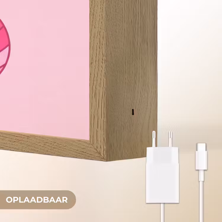 Lightbox - Wandlamp - Decoratie - Disco-bal - Feest - Roze — 7