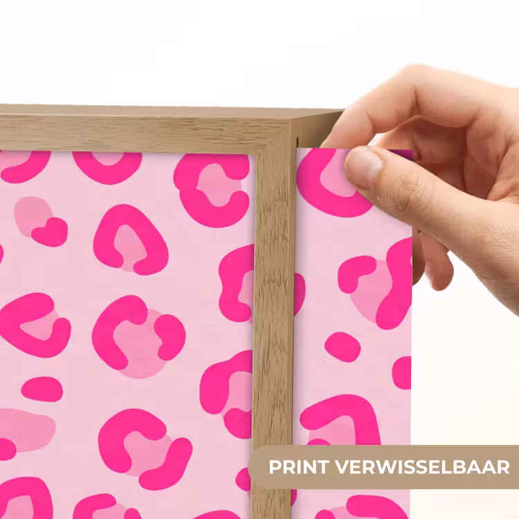 Lightbox - Wandlamp - Dierenprint - Patroon - Abstract - Modern - Roze — 5