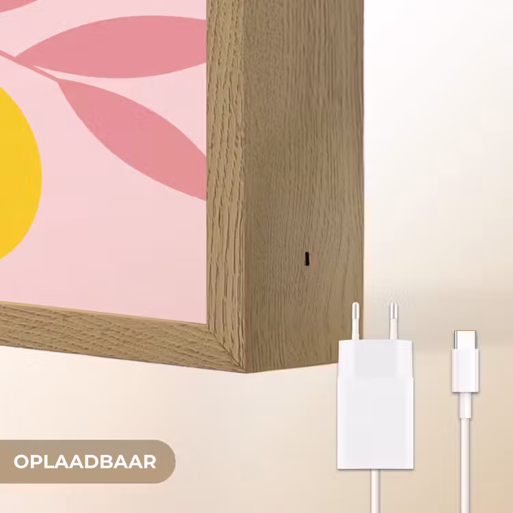 Lightbox - Wandlamp - Fruit - Tak - Natuur - Abstract - Roze — 7