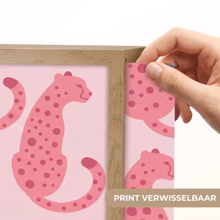 Lightbox - Wandlamp - Kat - Gevlekt - Dieren - Patroon - Roze — 5