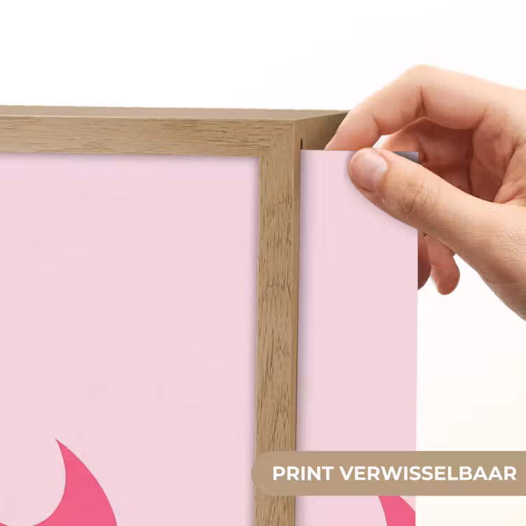 Lightbox - Wandlamp - Vlammen - Patroon - Abstract - Modern - Roze — 5