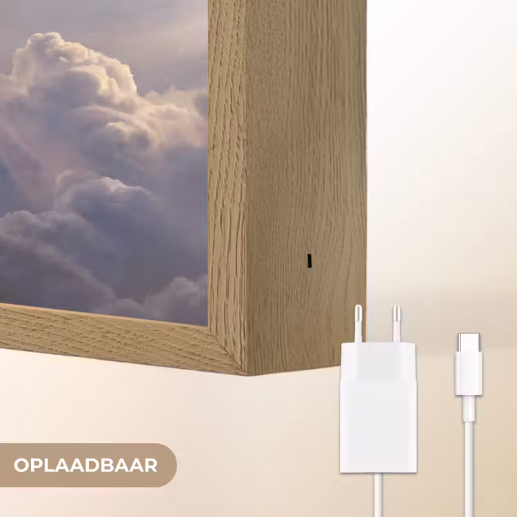 Lightbox - Wandlamp - Vogel - Vliegend - Natuur - Wit - Wolken — 7