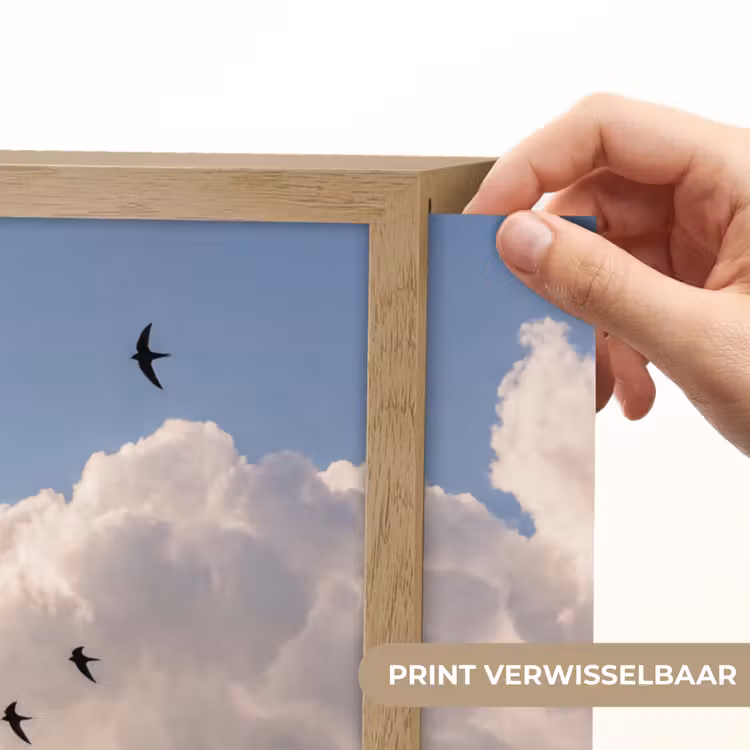 Lightbox - Wandlamp - Vogel - Vlucht - Wolken - Natuur - Blauw — 5
