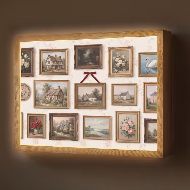 Lightbox - Wandlamp - Dier - Kat - Portret - Klassiek — 1