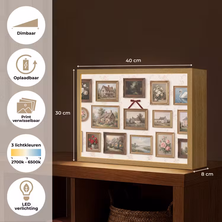 Lightbox - Wandlamp - Dier - Kat - Portret - Klassiek — 10