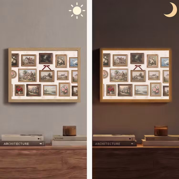 Lightbox - Wandlamp - Dier - Kat - Portret - Klassiek — 6