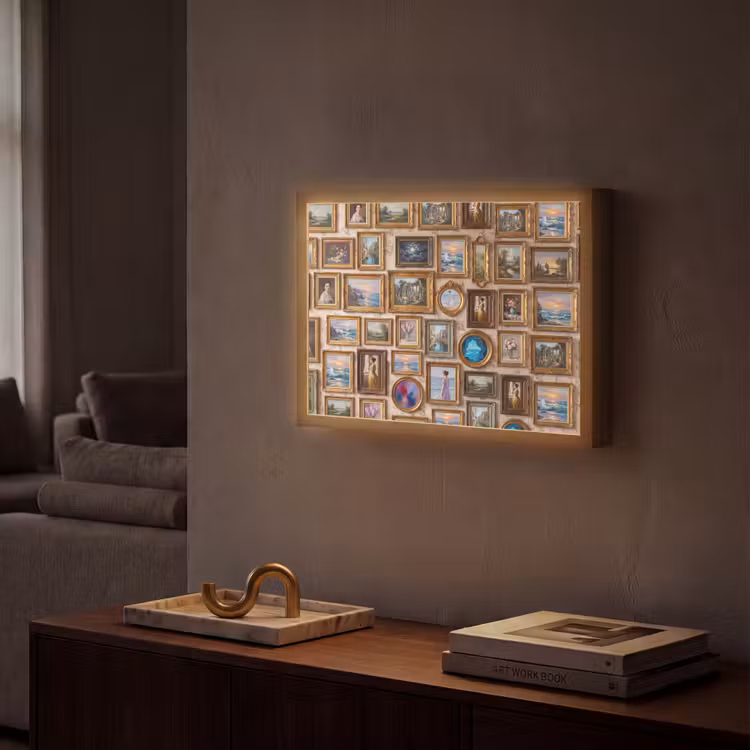 Lightbox - Wandlamp - Interieur - Kunst - Collectie - Klassiek - Goud — 2