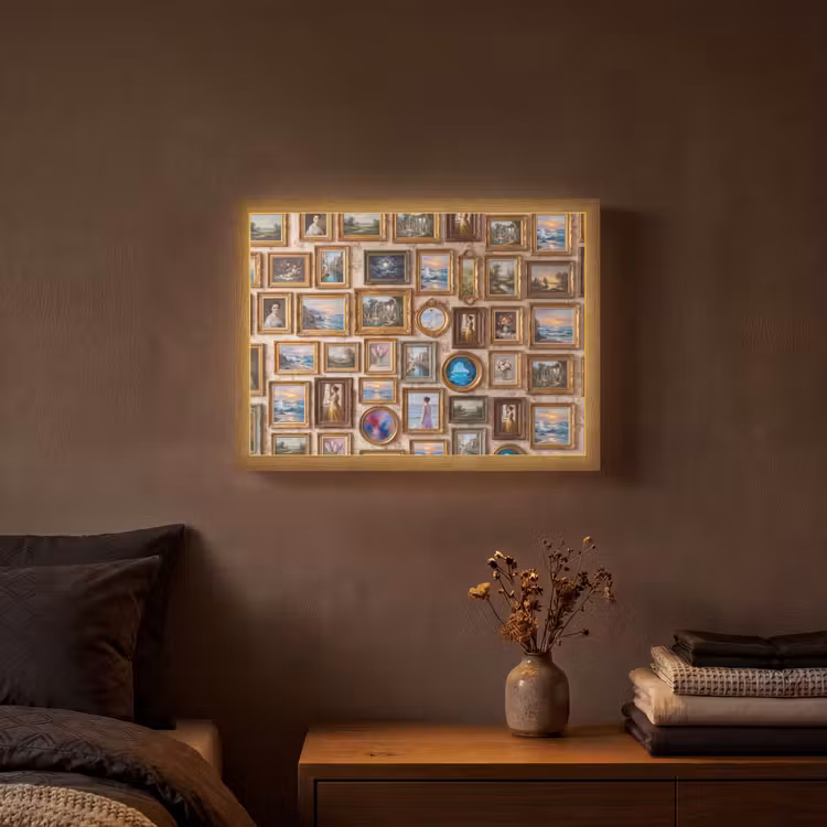Lightbox - Wandlamp - Interieur - Kunst - Collectie - Klassiek - Goud — 3