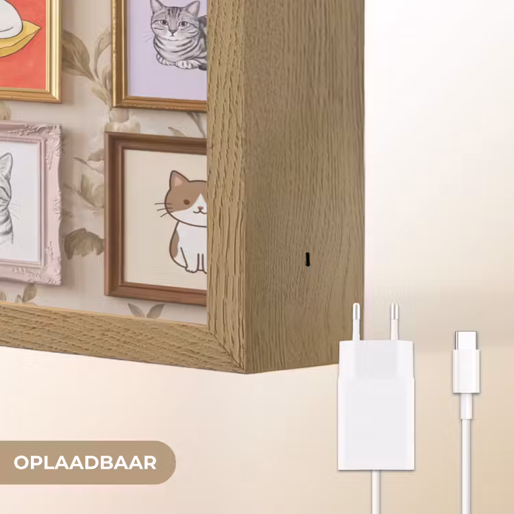 Lightbox - Wandlamp - Kat - Portret - Dieren - Illustratie - Lijst — 7