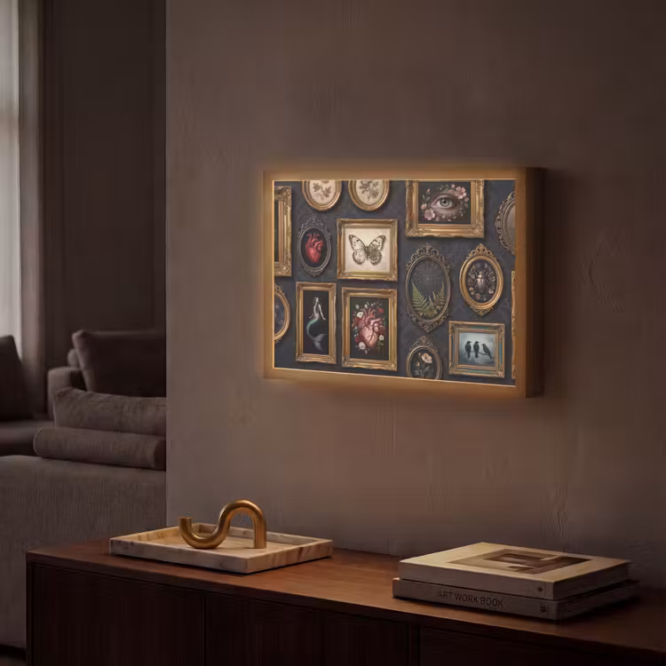 Lightbox - Wandlamp - Kunst - Collectie - Vintage - Klassiek - Donker — 2