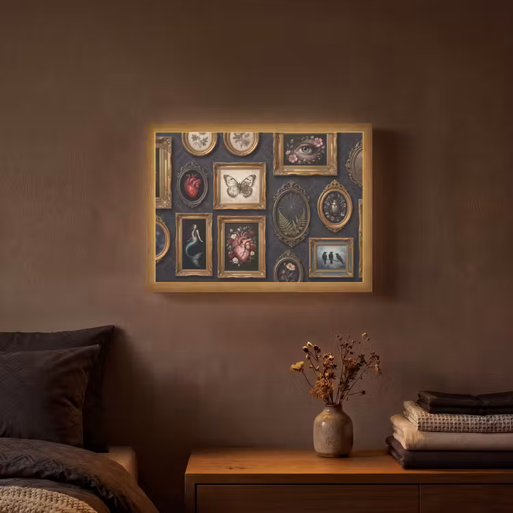 Lightbox - Wandlamp - Kunst - Collectie - Vintage - Klassiek - Donker — 3