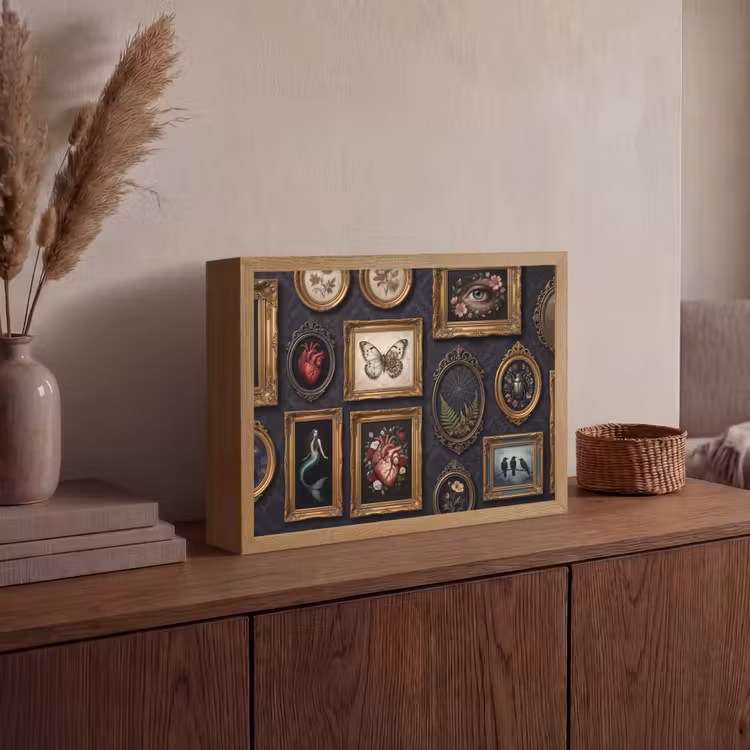 Lightbox - Wandlamp - Kunst - Collectie - Vintage - Klassiek - Donker — 4
