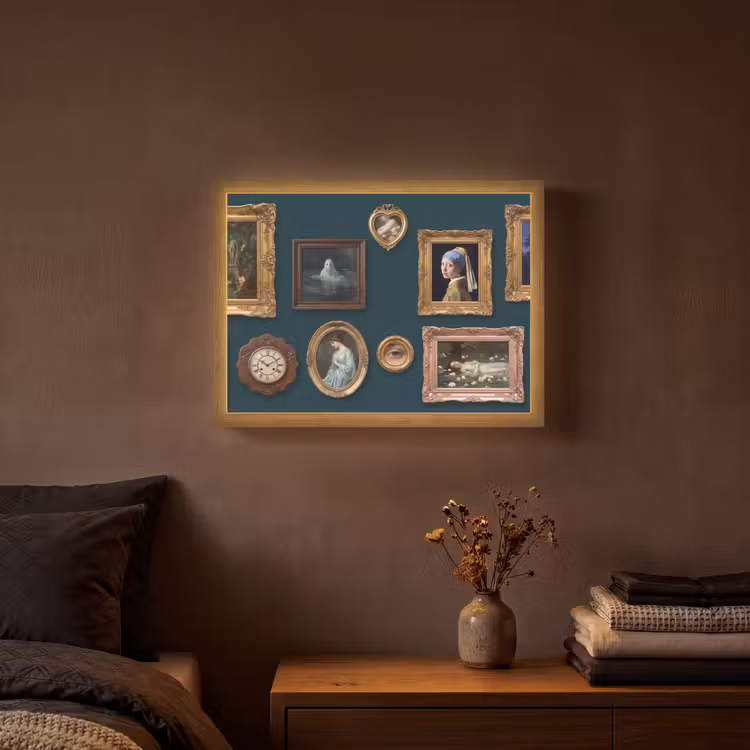 Lightbox - Wandlamp - Kunst - Schilderijen - Decoratie - Klassiek - Groen — 3