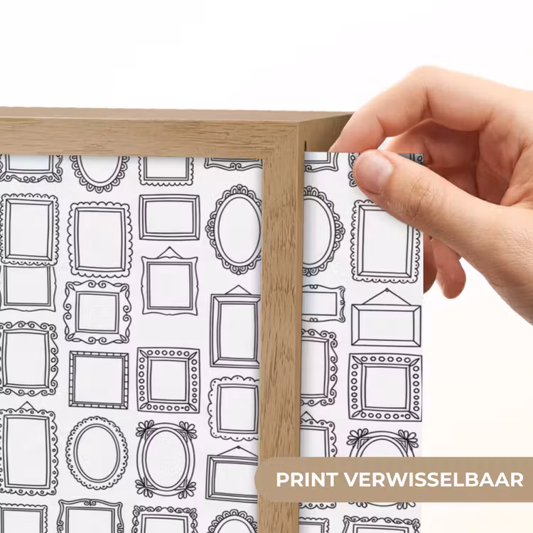 Lightbox - Wandlamp - Lijsten - Patroon - Decoratie - Schets - Zwart-wit — 5