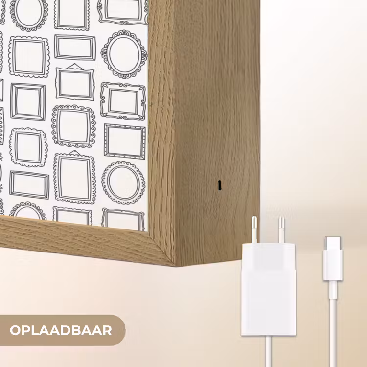 Lightbox - Wandlamp - Lijsten - Patroon - Decoratie - Schets - Zwart-wit — 7