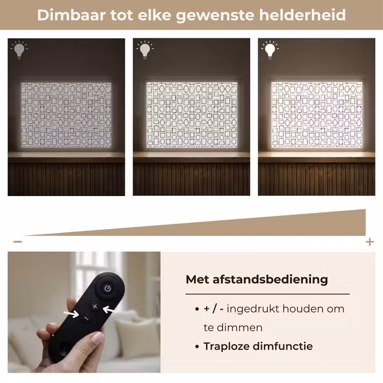 Lightbox - Wandlamp - Lijsten - Patroon - Decoratie - Schets - Zwart-wit — 9
