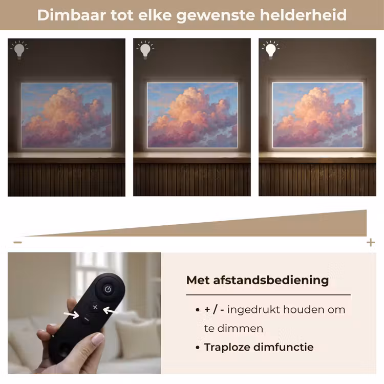 Lightbox - Wandlamp - Wolken - Lucht - Natuur - Abstract - Kleurrijk — 9