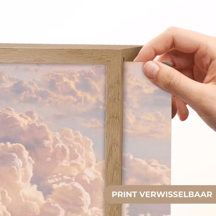 Lightbox - Wandlamp - Wolken - Zonsondergang - Natuur - Pastel - Roze — 5