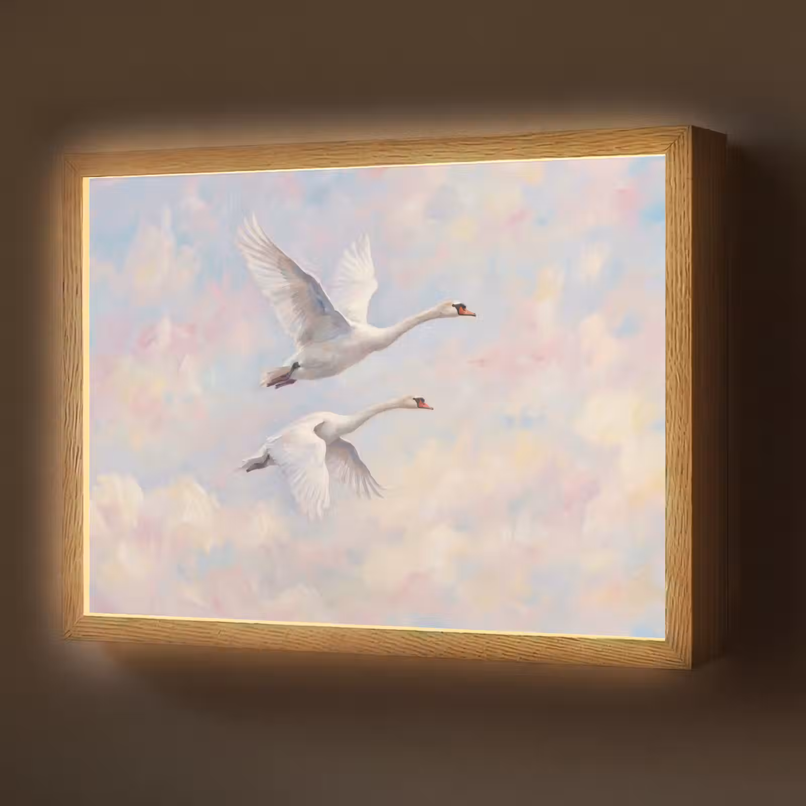 Lightbox - Wandlamp - Vogel - Vliegend - Lucht - Modern - Pastel — 1