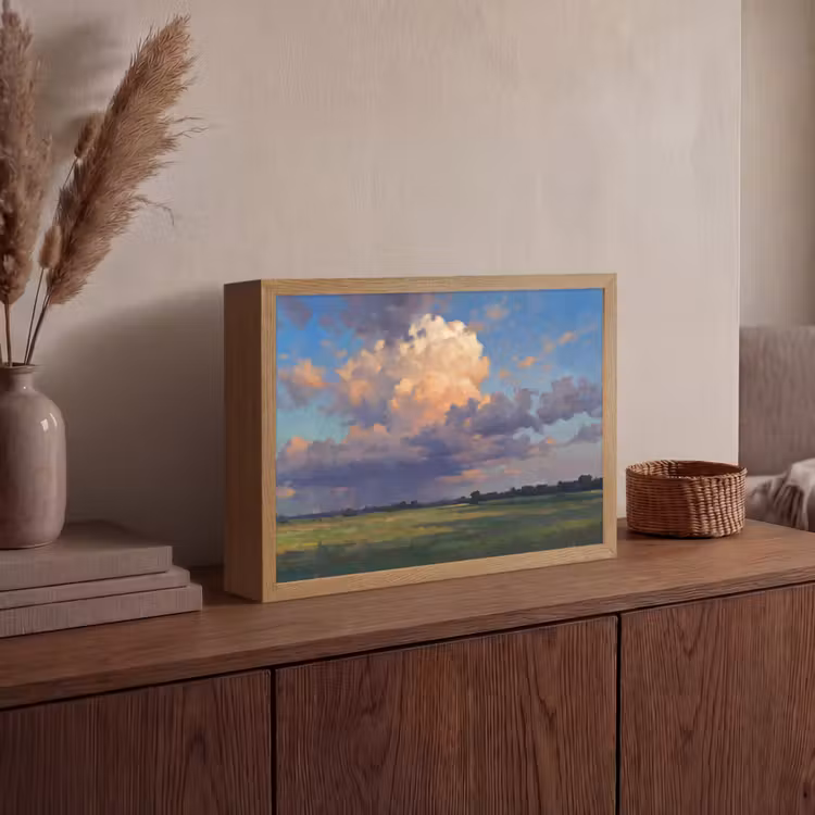 Lightbox - Wandlamp - Lucht - Wolken - Landschap - Modern - Oranje — 4
