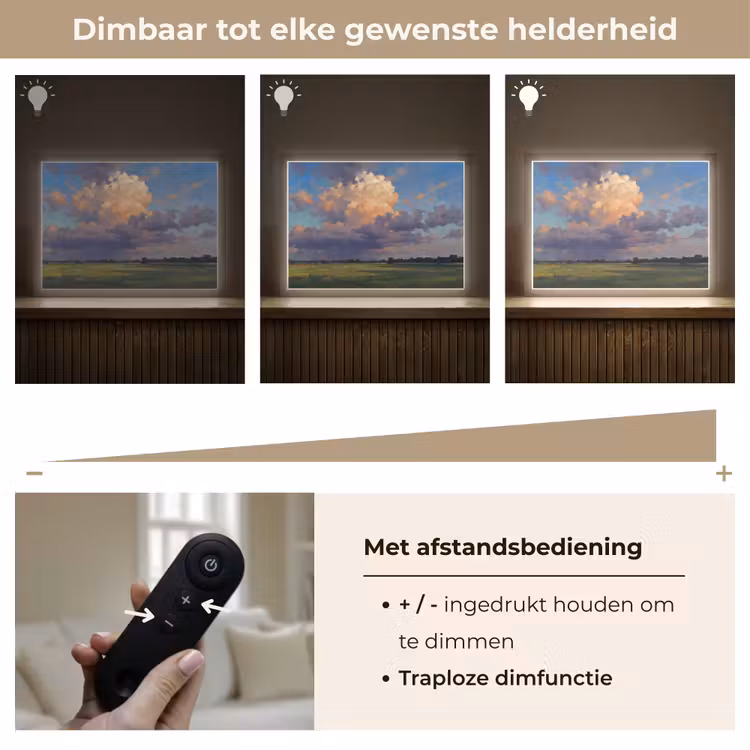 Lightbox - Wandlamp - Lucht - Wolken - Landschap - Modern - Oranje — 9