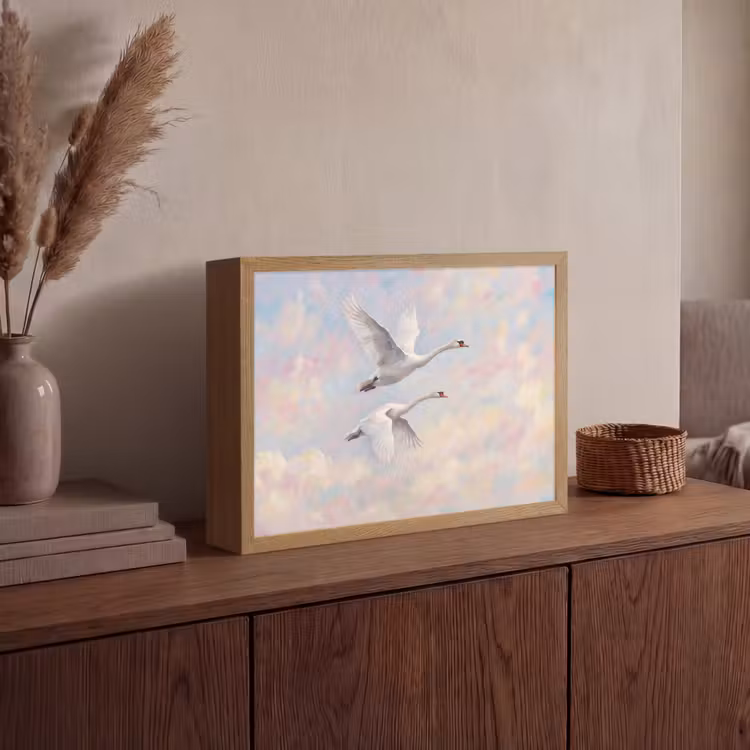 Lightbox - Wandlamp - Vogel - Vliegend - Lucht - Modern - Pastel — 4