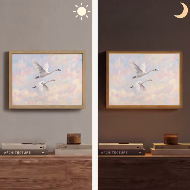 Lightbox - Wandlamp - Vogel - Vliegend - Lucht - Modern - Pastel — 6