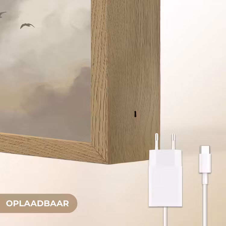 Lightbox - Wandlamp - Vogel - Wolken - Natuur - Modern - Grijs — 7